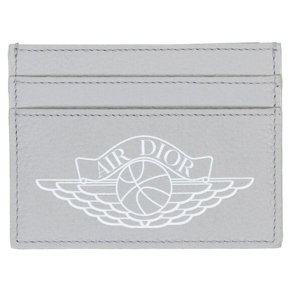 Air Dior Jordaan Wing Basketball Grey White Logo Credit Card Holder Case Wallet - Picture 1 of 8
